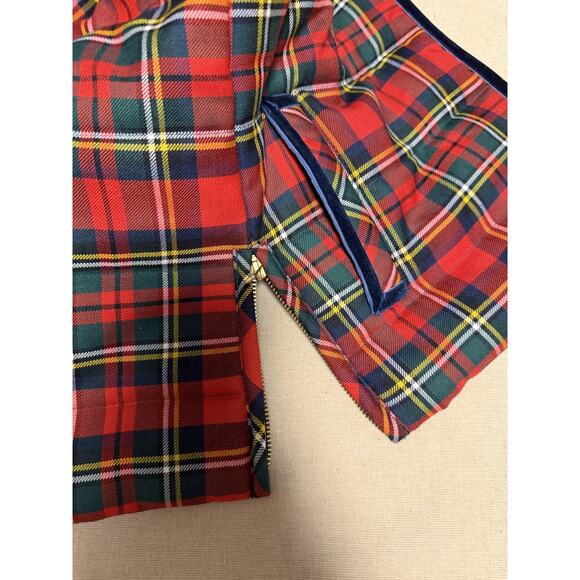 J Crew Vest Womens Small Red Plaid Wool Blend Puffer Quilted Zip Up Sleeveless - Picture 8 of 12